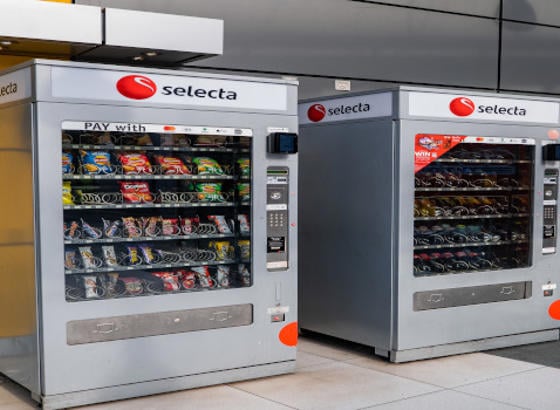 Vending machines at a Merseyrail station.