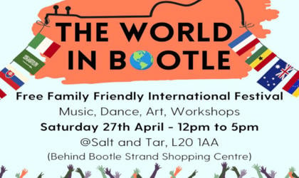 The World in Bootle free family friendly international festival saturday 27th april 12pm-5pm at salt and tar
